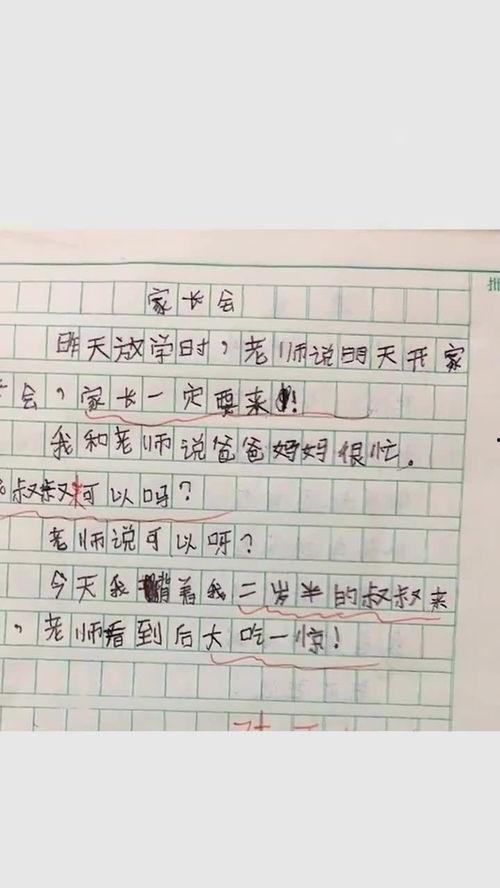 小学生搞笑作文图片,小学生搞笑作文集锦